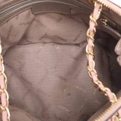 Pre Owned DKNY Pink Leather Shoulder Bag