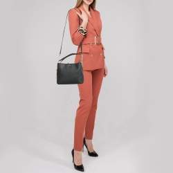 Pre Owned DKNY Black Leather Bryant Park Bucket Bag