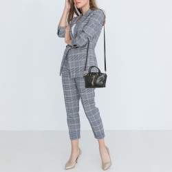 Pre Owned DKNY Black Leather Mini Elissa Satchel