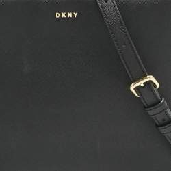 Pre Owned DKNY Black Leather Bryant Park Bucket Bag