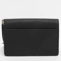 Pre Owned Dkny Black Leather Crossbody Bag