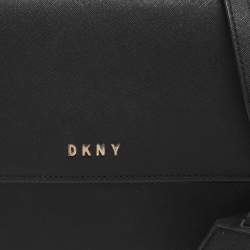 Pre Owned Dkny Black Leather Crossbody Bag