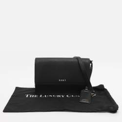Pre Owned Dkny Black Leather Crossbody Bag