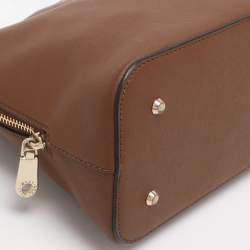 Pre Owned Dkny Brown Leather Satchel