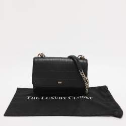 Pre Owned Dkny Black Leather Sina Shoulder Bag