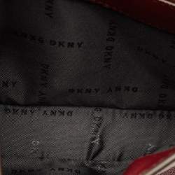 Pre Owned DKNY Burgundy Leather Liza Crossbody Bag