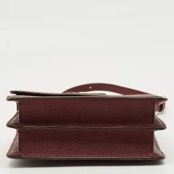 Pre Owned DKNY Burgundy Leather Liza Crossbody Bag