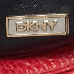 Pre Owned DKNY Red Pebbled Leather Shoulder Bag