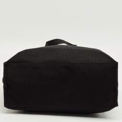 Pre Owned Dkny Black Canvas Logo Tote