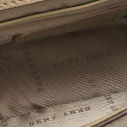 Pre Owned Dkny Beige Leather Elissa Crossbody Bag