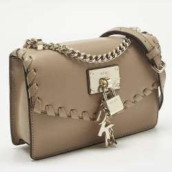 Pre Owned Dkny Beige Leather Elissa Crossbody Bag