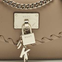 Pre Owned Dkny Beige Leather Elissa Crossbody Bag