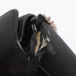 Pre Owned DKNY Black Leather Bryant Park Pocket Crossbody Bag