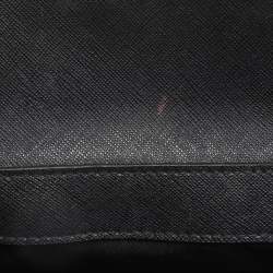 Pre Owned DKNY Black Leather Bryant Park Pocket Crossbody Bag