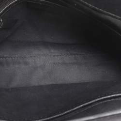 Pre Owned DKNY Black Leather Bryant Park Pocket Crossbody Bag