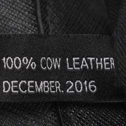 Pre Owned DKNY Black Leather Bryant Park Pocket Crossbody Bag