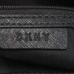 Pre Owned DKNY Black Leather Bryant Park Pocket Crossbody Bag