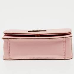 Pre Owned DKNY Light Pink Saffiano Leather Bryant Mini Crossbody Bag