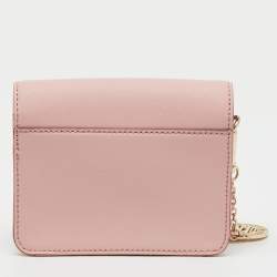 Pre Owned DKNY Light Pink Saffiano Leather Bryant Mini Crossbody Bag