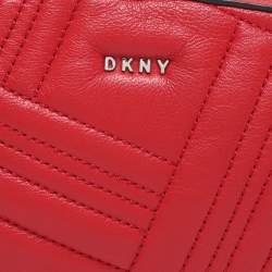 Pre Owned DKNY Red Leather Belt Bag
