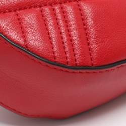 Pre Owned DKNY Red Leather Belt Bag