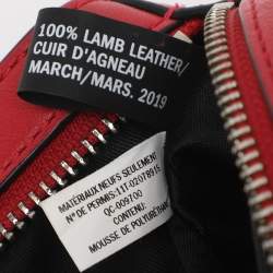 Pre Owned DKNY Red Leather Belt Bag