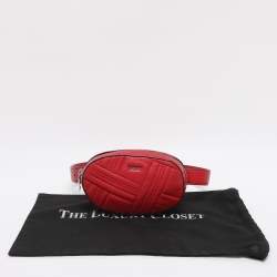 Pre Owned DKNY Red Leather Belt Bag