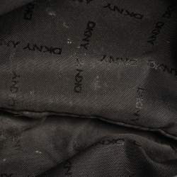 Pre Owned DKNY Black Quilted Leather Allen Flap Shoulder Bag