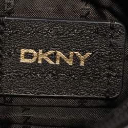 Pre Owned DKNY Black Quilted Leather Allen Flap Shoulder Bag