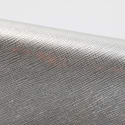 Pre Owned DKNY Flap Silver Leather Wallet On Chain