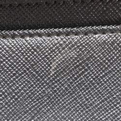 Pre Owned DKNY Flap Silver Leather Wallet On Chain