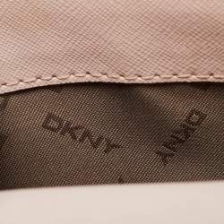 Pre Owned DKNY Bryant Park Flap Pink Leather Crossbody Bag