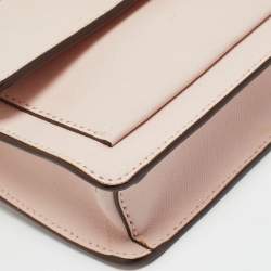 Pre Owned DKNY Bryant Park Flap Pink Leather Crossbody Bag