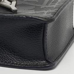 مملوكة مسبقًا حقيبة كروس دي كيه إن واي جلد أسود إليسا نورث ساوث