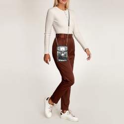 مملوكة مسبقًا حقيبة كروس دي كيه إن واي جلد أسود إليسا نورث ساوث