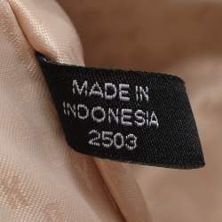 Pre Owned حقيبة كتف دي كي إن واي كانفاس بشعار بيج