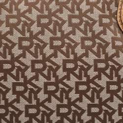 مملوكة مسبقًا حقيبة دي كي إن واي ساتشيل قماش وتفاصيل جلد بيج