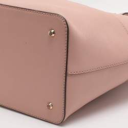 مملوكة مسبقًا حقيبة يد دي كي أن واي شوبر برينت بارك جلد سافيانو وردية