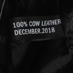 Pre Owned حقيبة دي كي إن واي بايج سوداء جلدية 