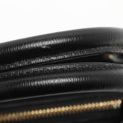 Pre Owned حقيبة دي كي إن واي بايج سوداء جلدية 