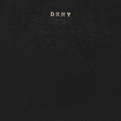 Pre Owned حقيبة دي كي إن واي بايج سوداء جلدية 