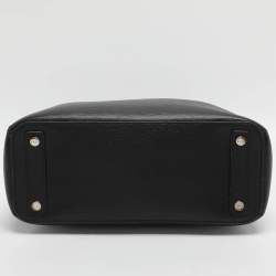 Pre Owned حقيبة دي كي إن واي بايج سوداء جلدية 