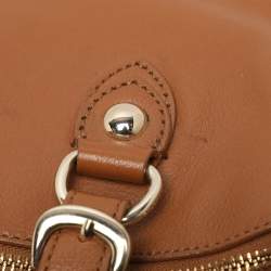 Pre Owned DKNY Brown Leather Satchel