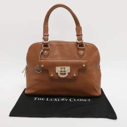 Pre Owned DKNY Brown Leather Satchel