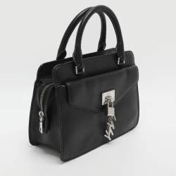 Pre Owned DKNY Elissa Black Leather Satchel