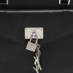 Pre Owned DKNY Elissa Black Leather Satchel