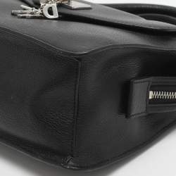 Pre Owned DKNY Elissa Black Leather Satchel