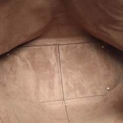 Pre Owned Dkny Dark Khaki Saffiano Leather Tote