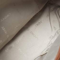 مملوكة مسبقًا Dkny Paige Brown Croc Embossed Leather Tote