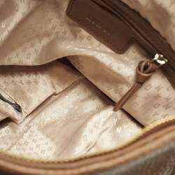مملوكة مسبقًا Dkny Brown Leather Chain Shoulder Bag